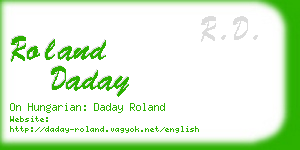 roland daday business card